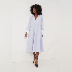 Tuckernuck Pomander Place Blue Stripe Cannes Maxi Dress Women’s XL NEW